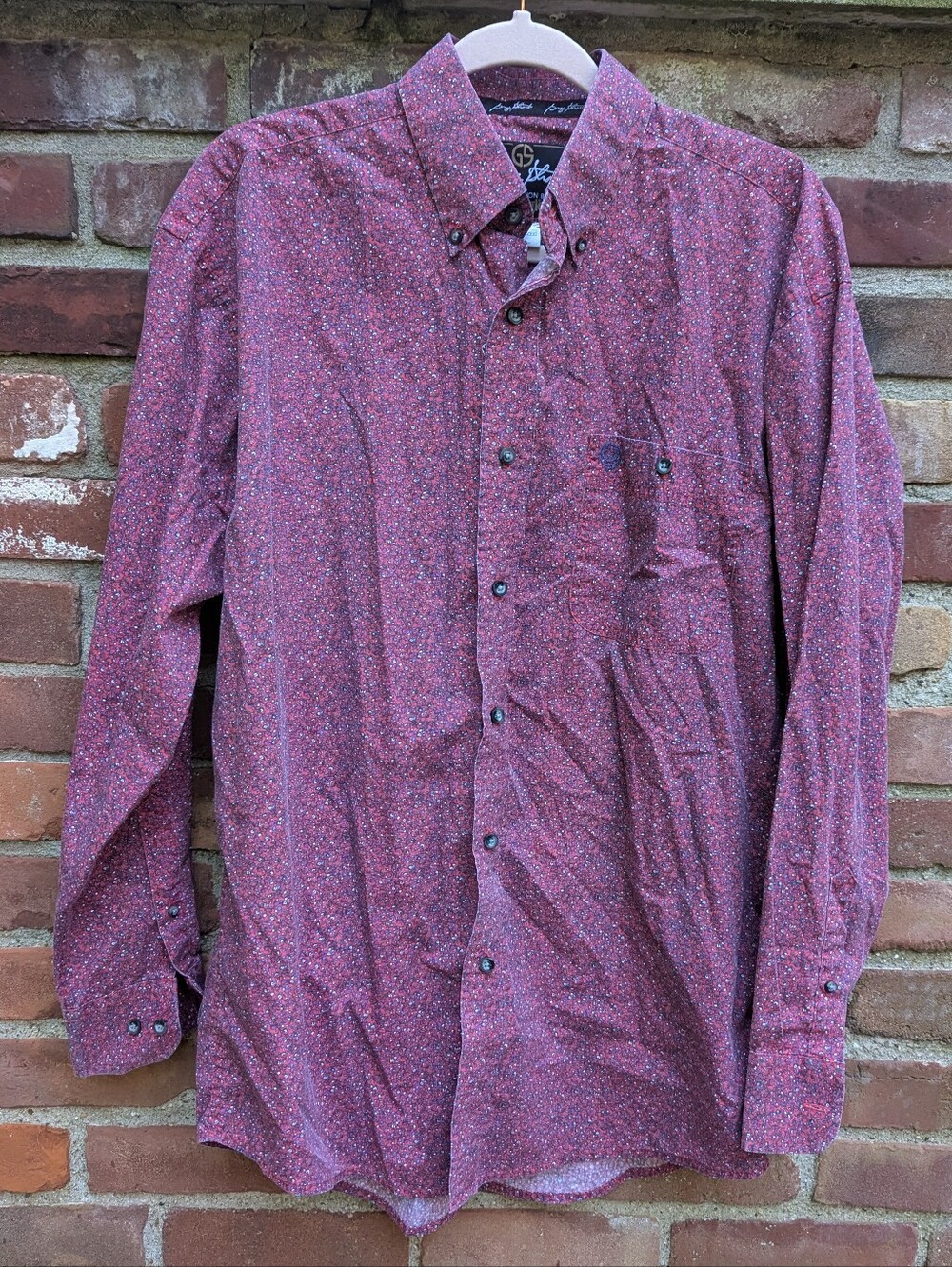 George Strait Wrangler Button Down Shirt Men's Size Medium